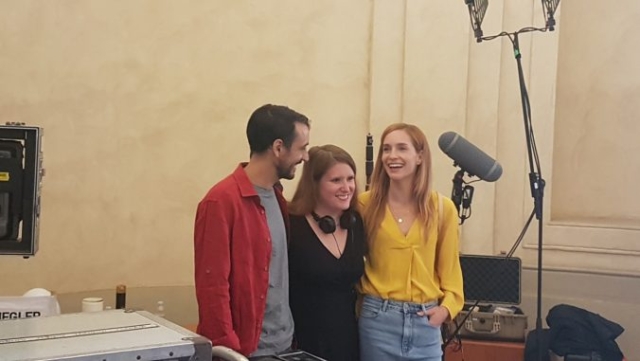 Ztraceni v Ráji - Hana Vágnerová, režisérka Fiona Ziegler, Dominique Jann (zprava) / Photo Jan Březina